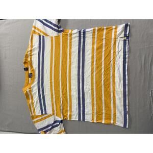 Vintage Gap Western Horizontal Stripe T-shirt Yellow Purple